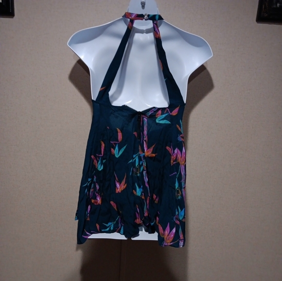 Kimchi Blue Teal Floral Dress Size S - Picture 4 of 5